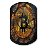 Bitcoin Crypto Seal - Asymmetric Metal Wall Art