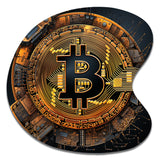 Bitcoin Crypto Seal - Asymmetric Metal Wall Art