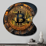 Bitcoin Crypto Seal - Asymmetric Metal Wall Art