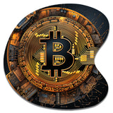 Bitcoin Crypto Seal - Asymmetric Metal Wall Art