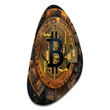 Bitcoin Crypto Seal - Asymmetric Metal Wall Art