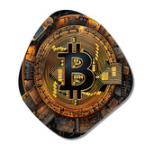 Bitcoin Crypto Seal - Asymmetric Metal Wall Art