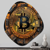 Bitcoin Crypto Seal - Asymmetric Metal Wall Art