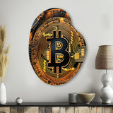 Bitcoin Crypto Seal - Asymmetric Metal Wall Art