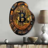 Bitcoin Crypto Seal - Asymmetric Metal Wall Art