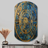 The Great Mystery Vintage Mandala Illustration - Asymmetric Metal Wall Art