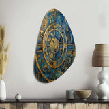 The Great Mystery Vintage Mandala Illustration - Asymmetric Metal Wall Art