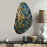 The Great Mystery Vintage Mandala Illustration - Asymmetric Metal Wall Art