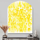 Sunshine Philosophy of Life Minimal Yellow I - Asymmetric Metal Wall Art