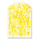 Sunshine Philosophy of Life Minimal Yellow I - Asymmetric Metal Wall Art