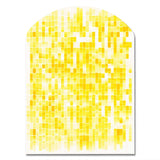 Sunshine Philosophy of Life Minimal Yellow I - Asymmetric Metal Wall Art