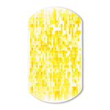 Sunshine Philosophy of Life Minimal Yellow I - Asymmetric Metal Wall Art