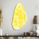 Sunshine Philosophy of Life Minimal Yellow I - Asymmetric Metal Wall Art