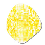 Sunshine Philosophy of Life Minimal Yellow I - Asymmetric Metal Wall Art