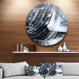3D Abstract Art Black Spiral Abstract Circle Metal Wall Art