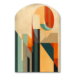 Full Moon Symphony Midcentury Abstract I - Asymmetric Metal Wall Art