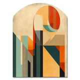 Full Moon Symphony Midcentury Abstract I - Asymmetric Metal Wall Art