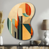 Full Moon Symphony Midcentury Abstract I - Asymmetric Metal Wall Art