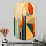 Full Moon Symphony Midcentury Abstract I - Asymmetric Metal Wall Art