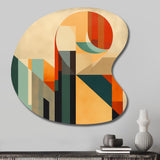 Full Moon Symphony Midcentury Abstract I - Asymmetric Metal Wall Art