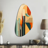 Full Moon Symphony Midcentury Abstract I - Asymmetric Metal Wall Art