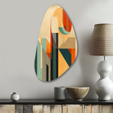 Full Moon Symphony Midcentury Abstract I - Asymmetric Metal Wall Art