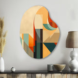 Full Moon Symphony Midcentury Abstract I - Asymmetric Metal Wall Art