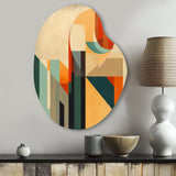 Full Moon Symphony Midcentury Abstract I - Asymmetric Metal Wall Art