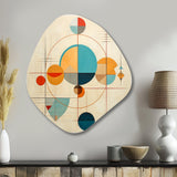 Distant Galaxies Midcentury Elegant Retro - Asymmetric Metal Wall Art