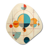 Distant Galaxies Midcentury Elegant Retro - Asymmetric Metal Wall Art