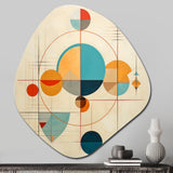 Distant Galaxies Midcentury Elegant Retro - Asymmetric Metal Wall Art