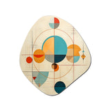 Distant Galaxies Midcentury Elegant Retro - Asymmetric Metal Wall Art