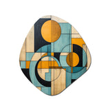 Serendipity Abstract Mid-Century Geometrics - Asymmetric Metal Wall Art