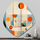 Serendipity Abstract Mid-Century Geometrics III - Asymmetric Metal Wall Art