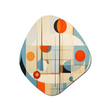 Serendipity Abstract Mid-Century Geometrics III - Asymmetric Metal Wall Art