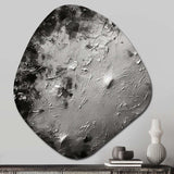 Fifty Shades Of Gray Abstract Landscape - Asymmetric Metal Wall Art