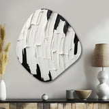 Momentary Spirit Black And White Abstract I - Asymmetric Metal Wall Art