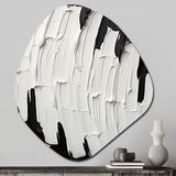 Momentary Spirit Black And White Abstract I - Asymmetric Metal Wall Art