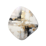 Essential Bliss Minimalism Abstract Gold Painting - Asymmetric Metal Wall Art