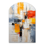 Deconstructed Colorfields Minimal Abstract - Asymmetric Metal Wall Art