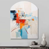 Ephemeral Silence Minimal Abstract - Asymmetric Metal Wall Art