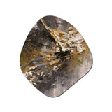 Dreams Of Abundance Black And Gold - Asymmetric Metal Wall Art