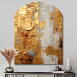 Vintage Gold Togetherness I - Asymmetric Metal Wall Art