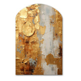 Vintage Gold Togetherness I - Asymmetric Metal Wall Art