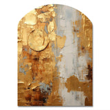 Vintage Gold Togetherness I - Asymmetric Metal Wall Art