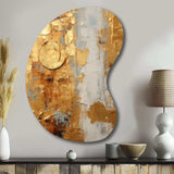 Vintage Gold Togetherness I - Asymmetric Metal Wall Art