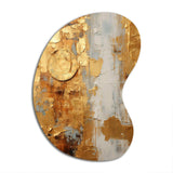 Vintage Gold Togetherness I - Asymmetric Metal Wall Art