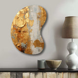 Vintage Gold Togetherness I - Asymmetric Metal Wall Art