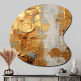 Vintage Gold Togetherness I - Asymmetric Metal Wall Art