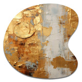 Vintage Gold Togetherness I - Asymmetric Metal Wall Art